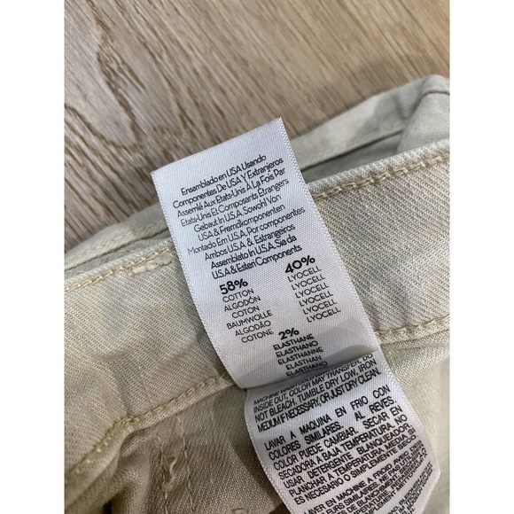 Mother The Wrapper Patch Springy Ankle Pant Cream Neutral High Rise Size 31 - Picture 6 of 11